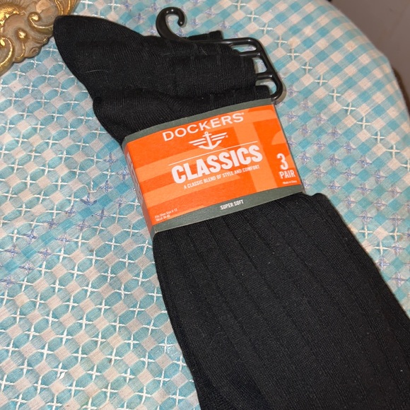 Dockers Underwear & Socks Dockers Classic Three Pair Black Socks